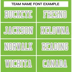 Neon Green Gray-White Football Jersey 3
