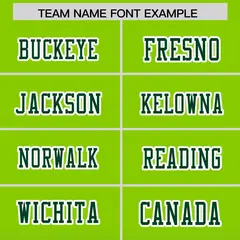 Neon Green Green Gradient Side Pattern Football Jersey 3