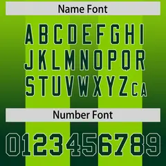 Neon Green Green Gradient Vertical Stripe Football Jersey 4