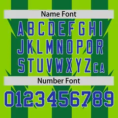 Neon Green Kelly Green Blade Pattern Raglan Baseball Jersey 4