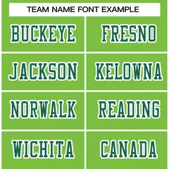 Neon Green Kelly Green White Classic Football Jersey 3