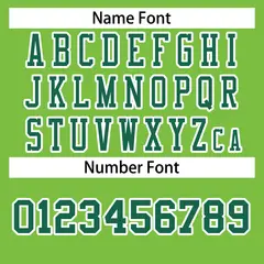 Neon Green Kelly Green White Classic Football Jersey 4