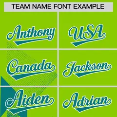 Neon Green Light Brown Raptor Series Raglan Baseball Jersey 3