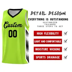 Neon Green Mosaic Gradient Fashion Basketball Jersey 2