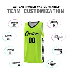 Neon Green Mosaic Gradient Fashion Basketball Jersey 4
