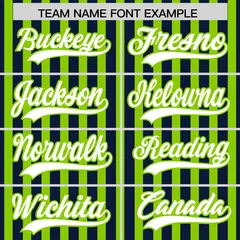 Neon Green Navy American Flag Graffiti Baseball Jersey 3