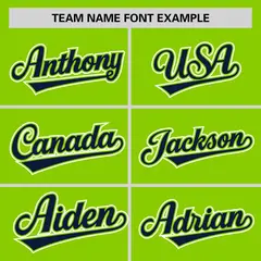 Neon Green Navy Classic Authentic Sleeveless Baseball Jersey 3