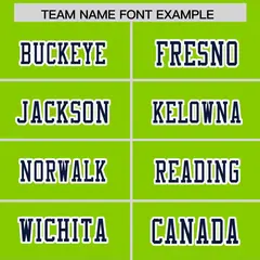 Neon Green Navy Gradient Side Pattern Football Jersey 3