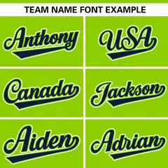 Neon Green Navy Gradient Thick Stripe Raglan Baseball Jersey 3
