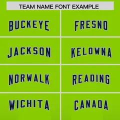 Neon Green Navy Gradient Vertical Stripe Football Jersey 3