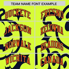 Neon Green Navy Orange Halloween Bats Pumpkins Ghost Letterman Jacket 3