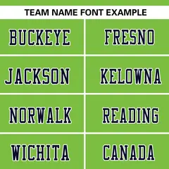 Neon Green-Navy Raglan Sleeve Authentic Football Jersey 3