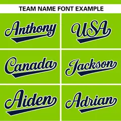 Neon Green Navy Side Spot Raglan Pullover Baseball Jersey 3