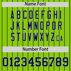 Neon Green Navy Stripe Raglan Authentic Baseball Jersey 4