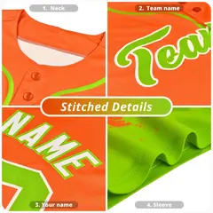 Neon Green Navy White Camo Gradient Fashion Baseball Jersey 5