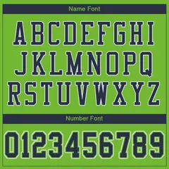 Neon Green Navy-White Classic Style Mesh Football Jersey 3