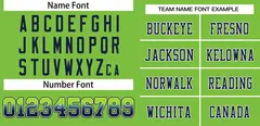 Neon Green Navy-White Gradient Football Jersey 3