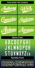Neon Green Navy White-Neon Green Gradient Two-Button Softball Jersey 3