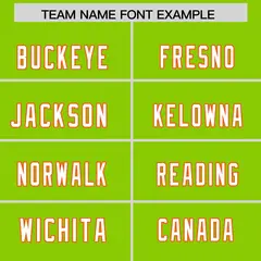Neon Green Orange Raglan Sleeves Football Jersey 3