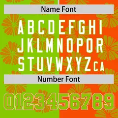 Neon Green Orange Split Flower Graffiti Baseball Jersey 4
