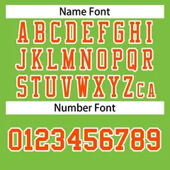 Neon Green Orange-White Classic Authentic Football Jersey 4