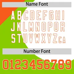Neon Green Orange-White Half Heart Color Block Baseball Jersey 4