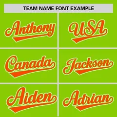 Neon Green Orange Zebra Graffiti Authentic Baseball Jersey 3