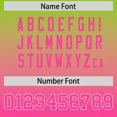 Neon Green Pink Gradient Side Pattern Football Jersey 4