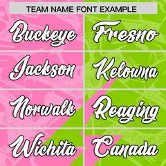 Neon Green Pink Split Lightning Pattern Football Jersey 3
