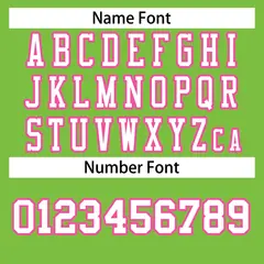 Neon Green Pink-White Football Jersey 4