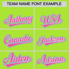 Neon Green Powder Blue Ice Cream Helmet Pattern V-Neck Hockey Jersey 3
