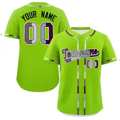 Neon Green Pride Month Baseball Jersey 1