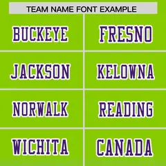 Neon Green Purple Gradient Side Pattern Football Jersey 3