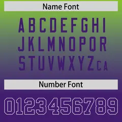 Neon Green Purple Gradient Side Pattern Football Jersey 4