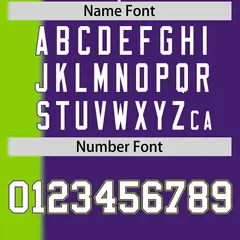 Neon Green Purple Gradient Stripe Two-Button Softball Jersey 4