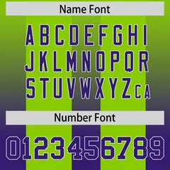 Neon Green Purple Gradient Vertical Stripe Football Jersey 4