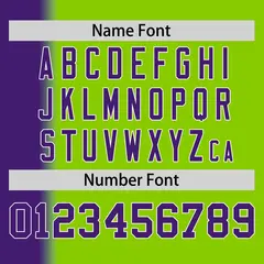 Neon Green Purple Pinstripe Gradient Baseball Jersey 4