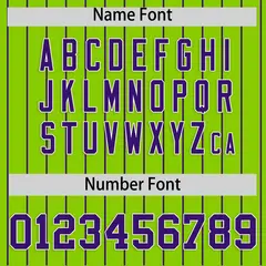 Neon Green Purple Stripe Raglan Baseball Jersey 4