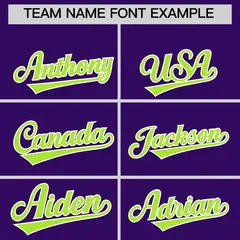 Neon Green Purple White Full-Snap Short Sleeve Varsity Jacket 5