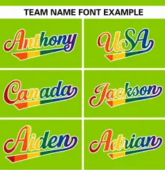 Neon Green Rainbow Pride Month Raglan Baseball Jersey 3