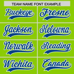 Neon Green Royal Blue American Flag Raglan Baseball Jersey 3