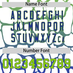 Neon Green Royal Giraffe Graffiti Pattern Baseball Jersey 4