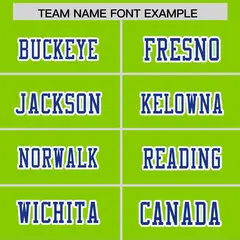 Neon Green Royal Gradient Side Pattern Football Jersey 3