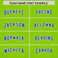 Neon Green Royal Gradient Vertical Stripe Football Jersey 3