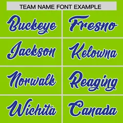 Neon Green Royal Star Pattern Raglan Football Jersey 3