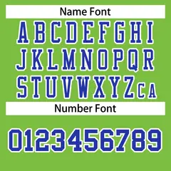 Neon Green Royal-White Classic Style Football Jersey 4