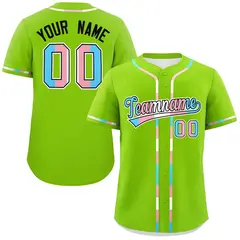 Neon Green Transgender Pride Month Classic Baseball Jersey 1