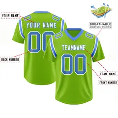 Neon Green Two-Tone Shoulder Cut Authentic Football Jersey 2