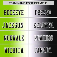 Neon Green White-Black Gradient Fashion Football Jersey 3