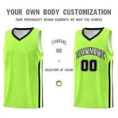 Neon Green White Classic Tops Mesh Bull Basketball Jersey 3